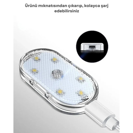 Dokunmatik Mini 6 LED RGB Işık 