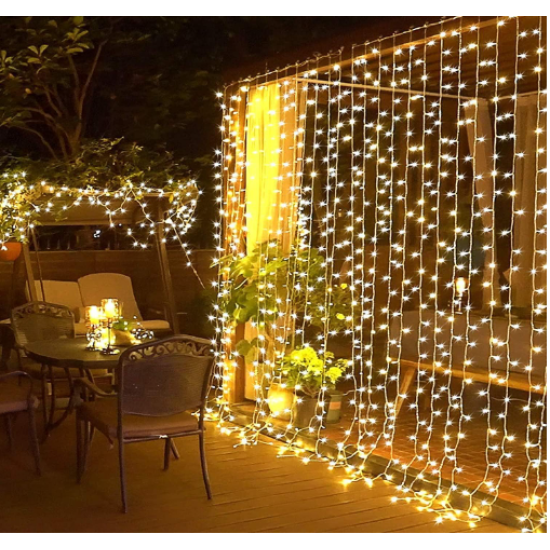 Perde Led Sarı Işık 3 x 3 Perde Led Sarı Işık 3 x 3