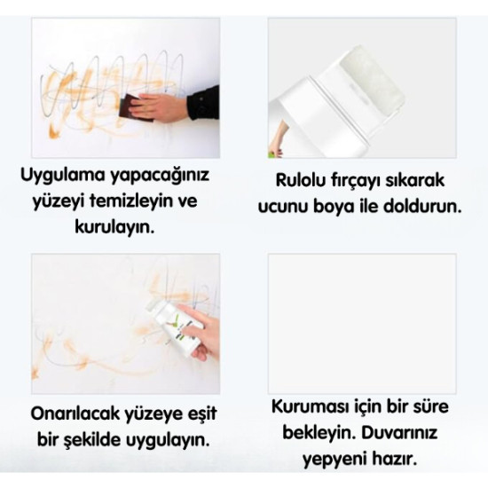 Küçük Duvar Tamir Rötuş Boyası Küçük Duvar Tamir Rötuş Boyası