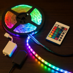 RGB Şerit 54 LED Kumandalı USB Bağlantılı RGB Şerit 54 LED Kumandalı USB Bağlantılı