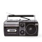 Siyah Kaset Çalar - Bluetooth USB TF AUX FM Özellikli 