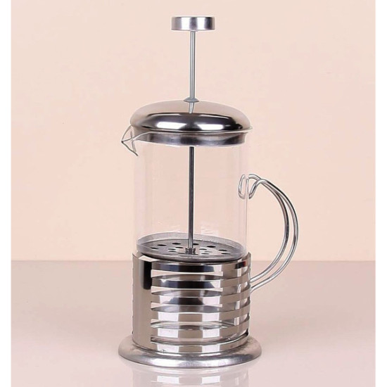 Çelik Kulplu Cam French Press - 350 ml Çelik Kulplu Cam French Press - 350 ml