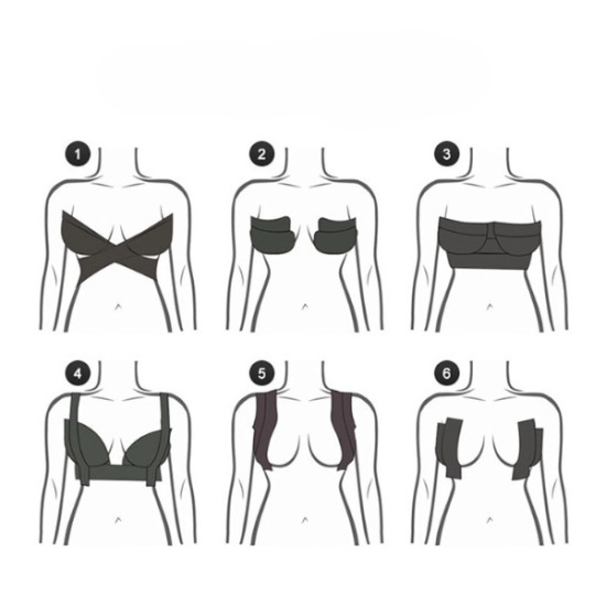 Siyah Renk Göğüs Dikleştirici Bant