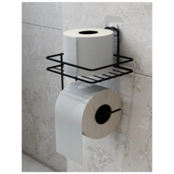 Pratik Yapışkanlı Metal Tuvalet Kağıdı Tutucu  Pratik Yapışkanlı Metal Tuvalet Kağıdı Tutucu