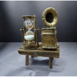 Gramofon Biblolu Kum Saati  Gramofon Biblolu Kum Saati