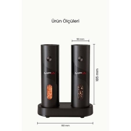 Şarjlı Baharat Öğütücü 100 ml 