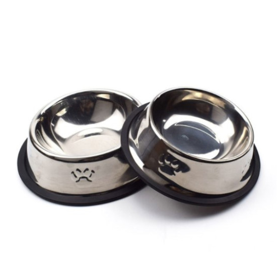 Paslanmaz Çelik Metal Mama Kabı 18 cm. Paslanmaz Çelik Metal Mama Kabı 18 cm.