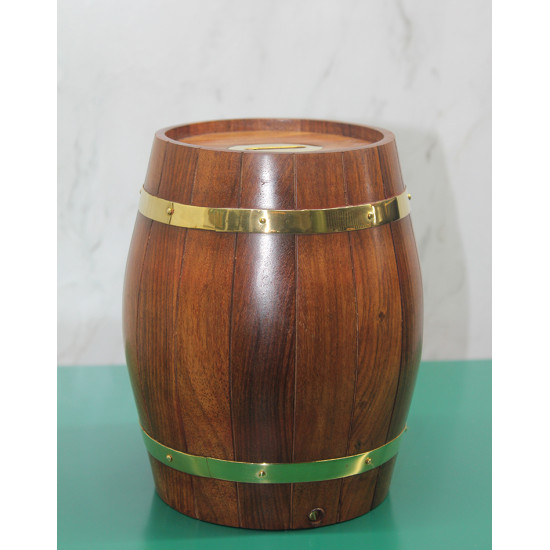 Pirinç Detaylı Fıçı Kumbara Model 3 Pirinç Detaylı Fıçı Kumbara Model 3