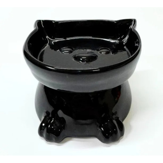 Ayaklı Kulaklı Seramik Mama Kabı 