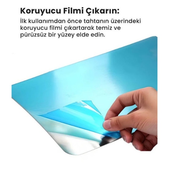 2 li Paslanmaz Çelik Kesim Panosu Seti