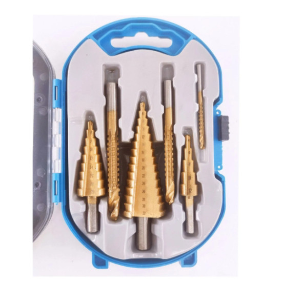 6 Parça Kademeli Matkap Ucu Seti 6 Parça Kademeli Matkap Ucu Seti