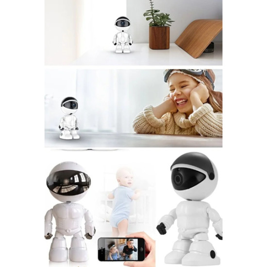 Robot Görünümlü Wi-Fi Bebek Kamerası Robot Görünümlü Wi-Fi Bebek Kamerası