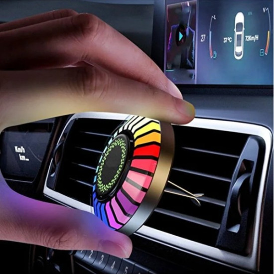 Araç İçi Koku Hazneli RGB Sese Duyarlı LED Işık Araç İçi Koku Hazneli RGB Sese Duyarlı LED Işık