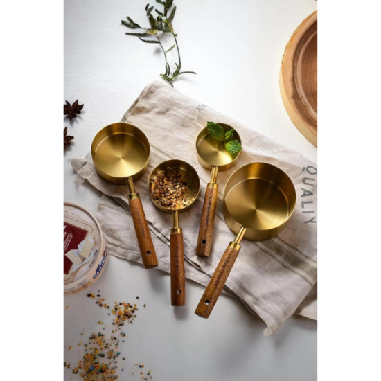 4 lü Ahşap Saplı Ölçü Kaşığı 4 lü Ahşap Saplı Ölçü Kaşığı