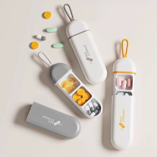 3 Bölmeli Seyahat Tipi İlaç Saklama Kutusu 3 Bölmeli Seyahat Tipi İlaç Saklama Kutusu