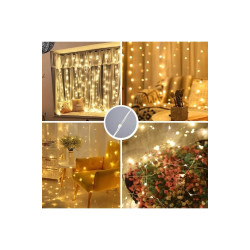 8 Fonksiyonlu Peri Perde Led Uzaktan Kumandalı Günışığı Perde Peri Led (3 mt x 3 mt)  8 Fonksiyonlu Peri Perde Led Uzaktan Kumandalı Günışığı Perde Peri Led (3 mt x 3 mt)