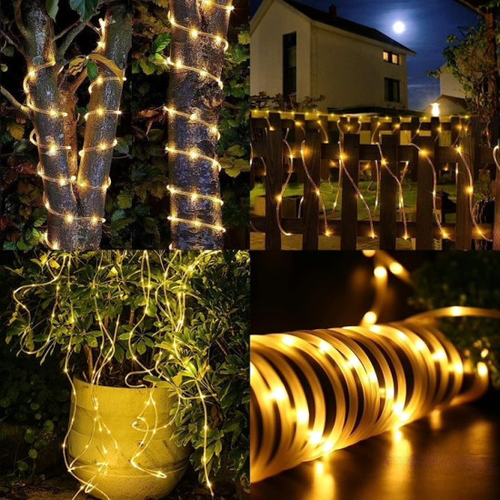 10 Metre Güneş Enerjili Hortum LED Işık 10 Metre Güneş Enerjili Hortum LED Işık