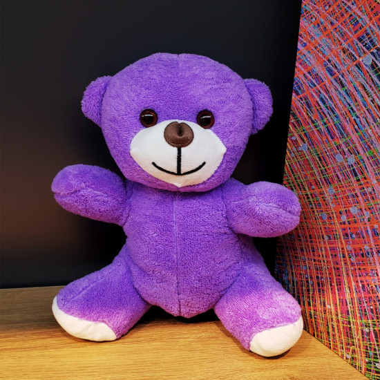 Mor Peluş Oyuncak Ayıcık Mor Peluş Oyuncak Ayıcık