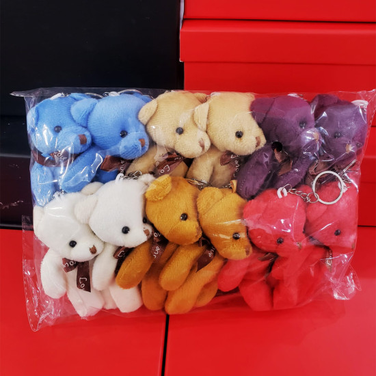 Karışık Renk Ayıcık Anahtarlık