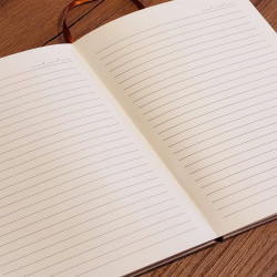 Somon Rengi Desenli Deri Defter Somon Rengi Desenli Deri Defter