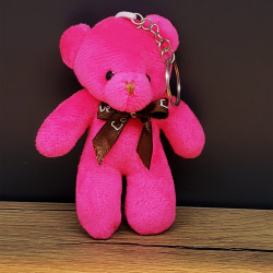 Pembe Hediyelik Kese İçinde Ayıcık  Pembe Hediyelik Kese İçinde Ayıcık