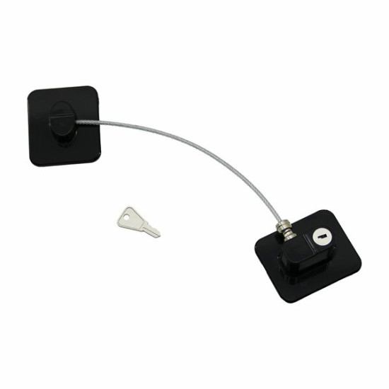 Siyah Plaka Halatlı Emniyet Kilidi Siyah Plaka Halatlı Emniyet Kilidi