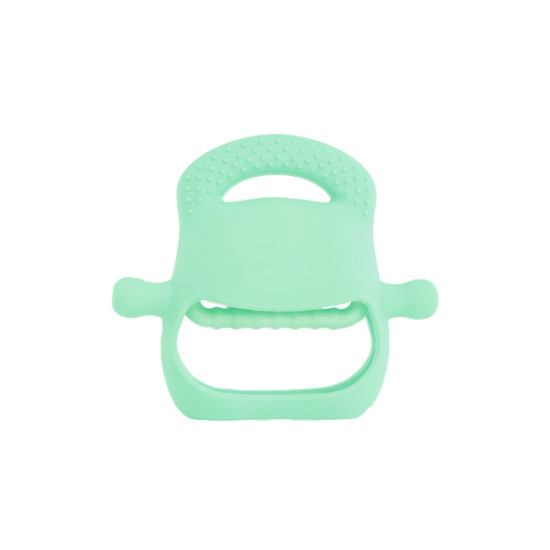 Açık Yeşil Bebek Silikon Diş Kaşıyıcı Açık Yeşil Bebek Silikon Diş Kaşıyıcı