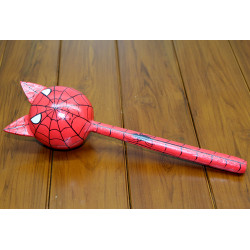 Ahşap Kedili Spiderman Marakas Tekli 