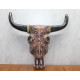 Ahşap Duvara Asmalı Bufalo Kafası