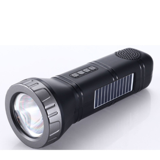 Güneş Enerjili Bluetooth Radyo Özellikli Kamp El Feneri