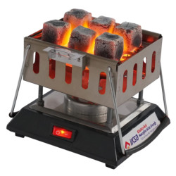 Kare Krom Elektrikli Nargile Köz Ocağı  Kare Krom Elektrikli Nargile Köz Ocağı