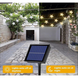 Solar 8 Fonksiyonlu 7 Metre 30 Yıldız LED  Solar 8 Fonksiyonlu 7 Metre 30 Yıldız LED