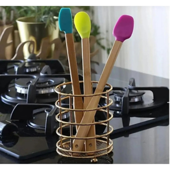 Silikon Uçlu Isıya Dayanıklı Bambu Spatula 3 lü Set Silikon Uçlu Isıya Dayanıklı Bambu Spatula 3 lü Set