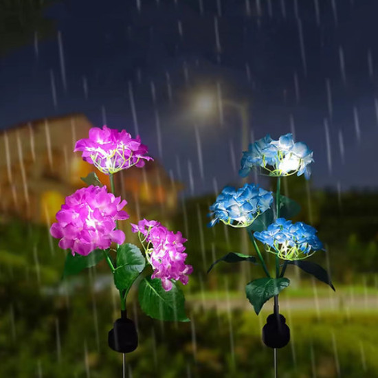 Güneş Enerjili Kazıklı Çiçek LED Lamba Güneş Enerjili Kazıklı Çiçek LED Lamba