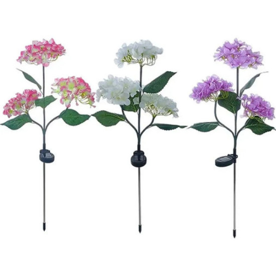 Güneş Enerjili Kazıklı Çiçek LED Lamba Güneş Enerjili Kazıklı Çiçek LED Lamba