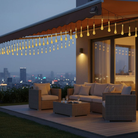 Damla Tasarımlı Solar Dış Mekan Aydınlatma Damla Tasarımlı Solar Dış Mekan Aydınlatma