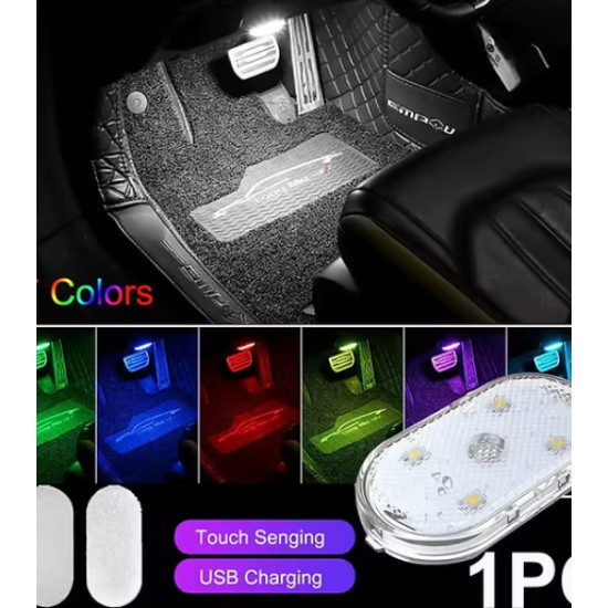 7 Renk Modlu Dokunmatik Sensörlü Mini Led Lamba 7 Renk Modlu Dokunmatik Sensörlü Mini Led Lamba