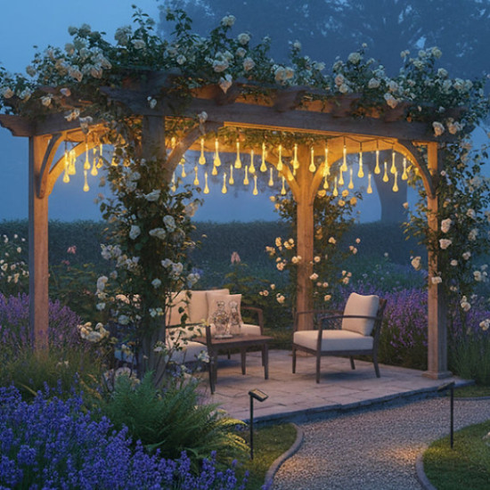 Damla Tasarımlı Solar Dış Mekan Aydınlatma Damla Tasarımlı Solar Dış Mekan Aydınlatma