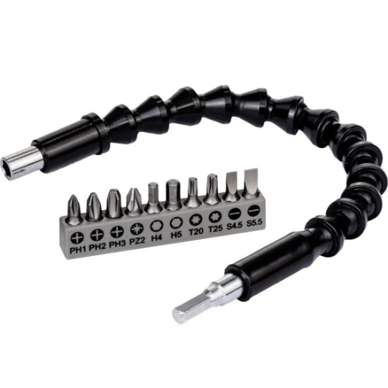 Esnek Şaftlı Tornavida Ucu Seti Esnek Şaftlı Tornavida Ucu Seti