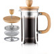 Ahşap Detaylı 600 ml Cam French Press Ahşap Detaylı 600 ml Cam French Press