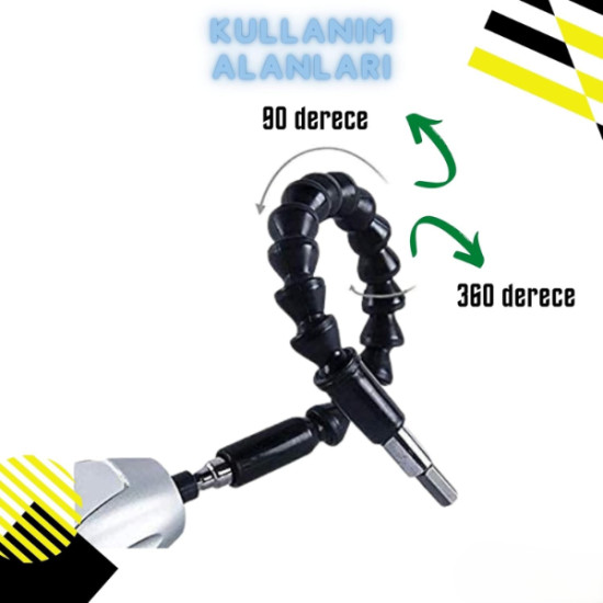 Esnek Şaftlı Tornavida Ucu Seti Esnek Şaftlı Tornavida Ucu Seti
