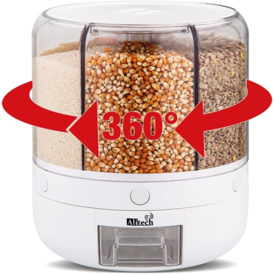 360° Dönebilir 10 Litre Gıda Organizeri 360° Dönebilir 10 Litre Gıda Organizeri