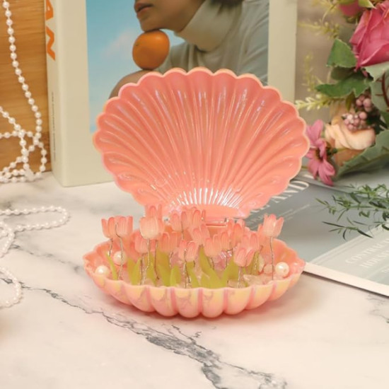 LED Işıklı Kendin Yap Deniz Kabuğu Tasarımlı Lale Lamba LED Işıklı Kendin Yap Deniz Kabuğu Tasarımlı Lale Lamba