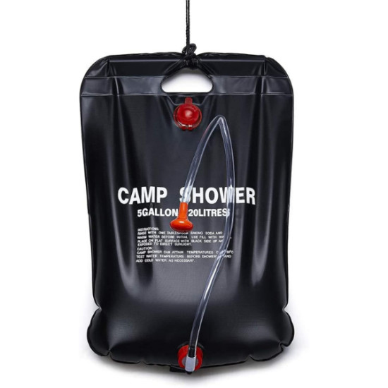 20 Litre Solar Isıtıcılı Kamp Duş Torbası 20 Litre Solar Isıtıcılı Kamp Duş Torbası