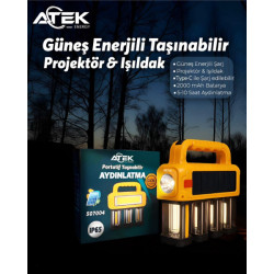 Güneş Enerjili Taşınabilir Projektör Işıldak  Güneş Enerjili Taşınabilir Projektör Işıldak