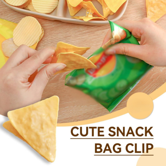 Cips Şeklinde Poşet Klipsleri Cips Şeklinde Poşet Klipsleri