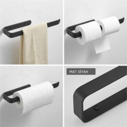 Metal Mat Siyah Havluluk  Metal Mat Siyah Havluluk