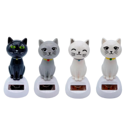 Güneş Enerjili Sallanan Kedi Figürü Güneş Enerjili Sallanan Kedi Figürü