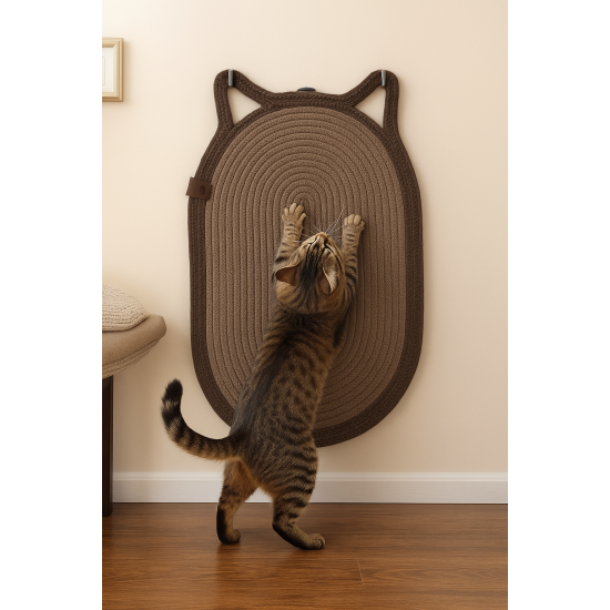 Mikopet Dekoratif Kedi Kulaklı Tırmalama Paspası Mikopet Dekoratif Kedi Kulaklı Tırmalama Paspası