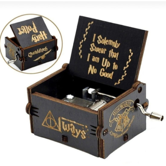 Harry Potter Ahşap Çevirmeli Müzik Kutusu Harry Potter Ahşap Çevirmeli Müzik Kutusu